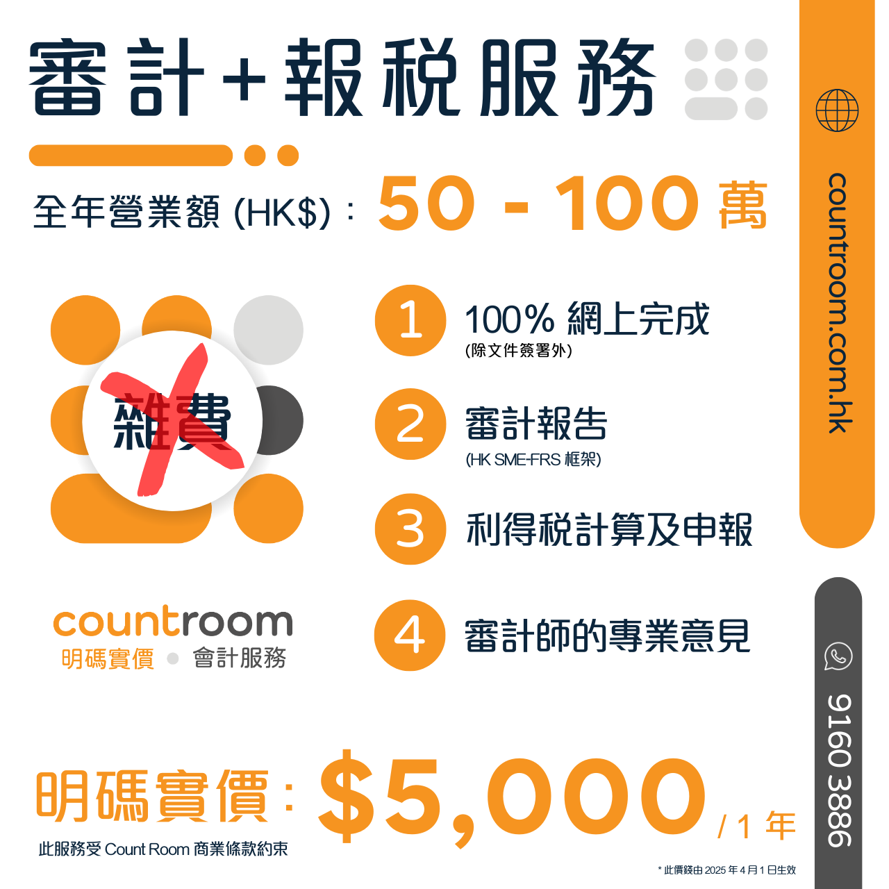 【明碼實價】審計 + 報稅